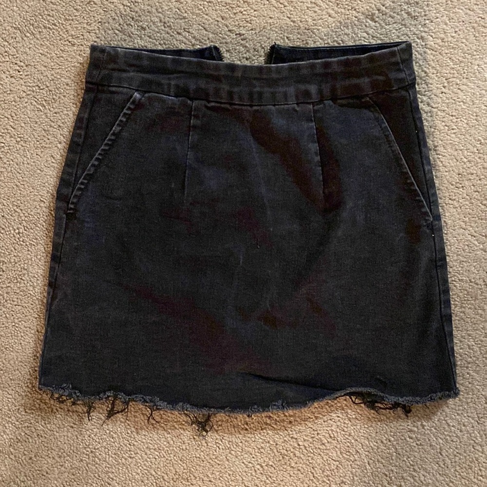 Forever 21 black jean skirt